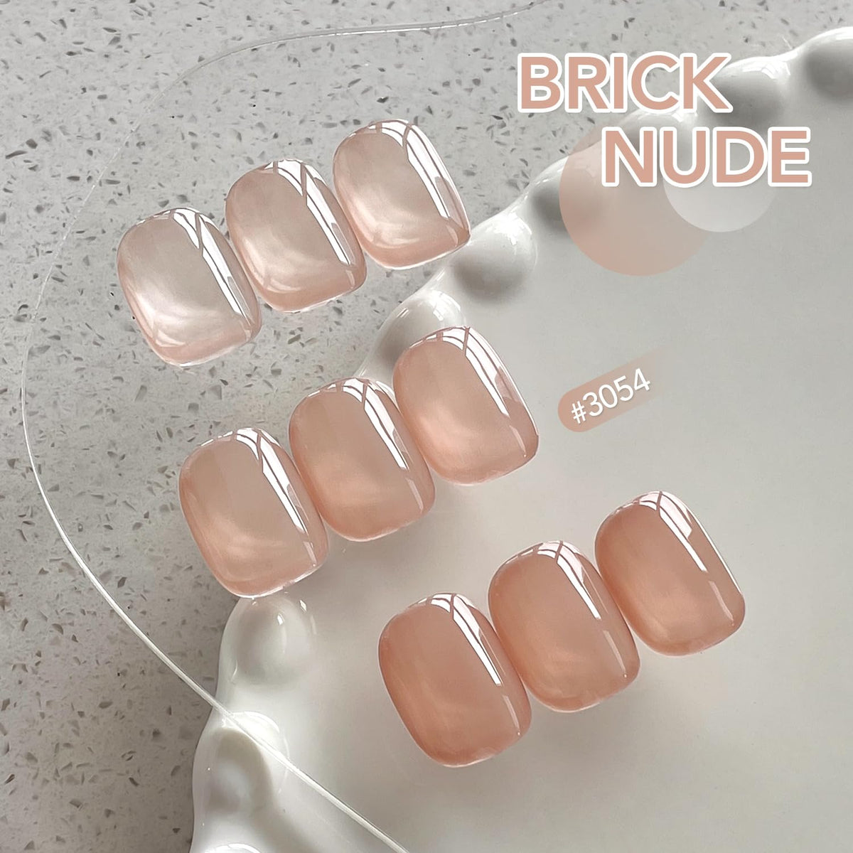 GAOY brush stroke close-up of jelly texture showing streak-free, buildable coverage benefit
