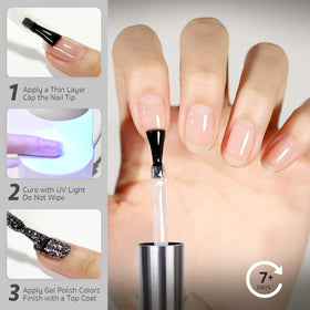 GAOY brush close-up displaying smooth clear gel texture for even coverage benefit
