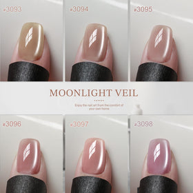 GAOY close-up cat-eye stripe on nail showing gemstone holography and satin sheen