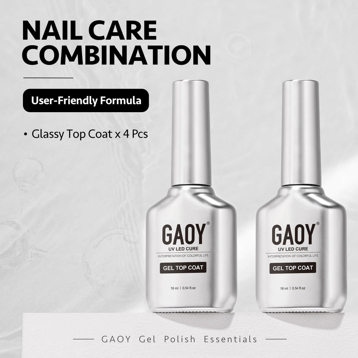 GAOY close-up cured surface reflecting light showing durable rock-hard finish benefit