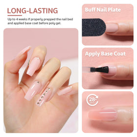 GAOY close-up poly gel texture on brush showing smooth consistency for controlled sculpting