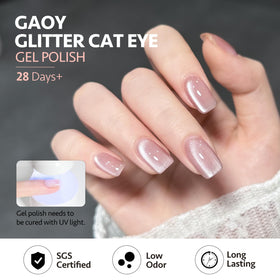 GAOY close-up reflective cat-eye finish revealing dimensional shine