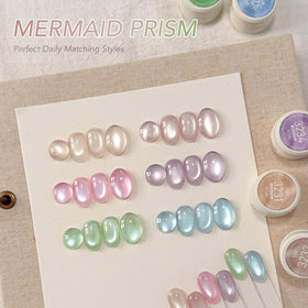 GAOY color swatches on nails demonstrating sheer jelly shades and wearable shimmer