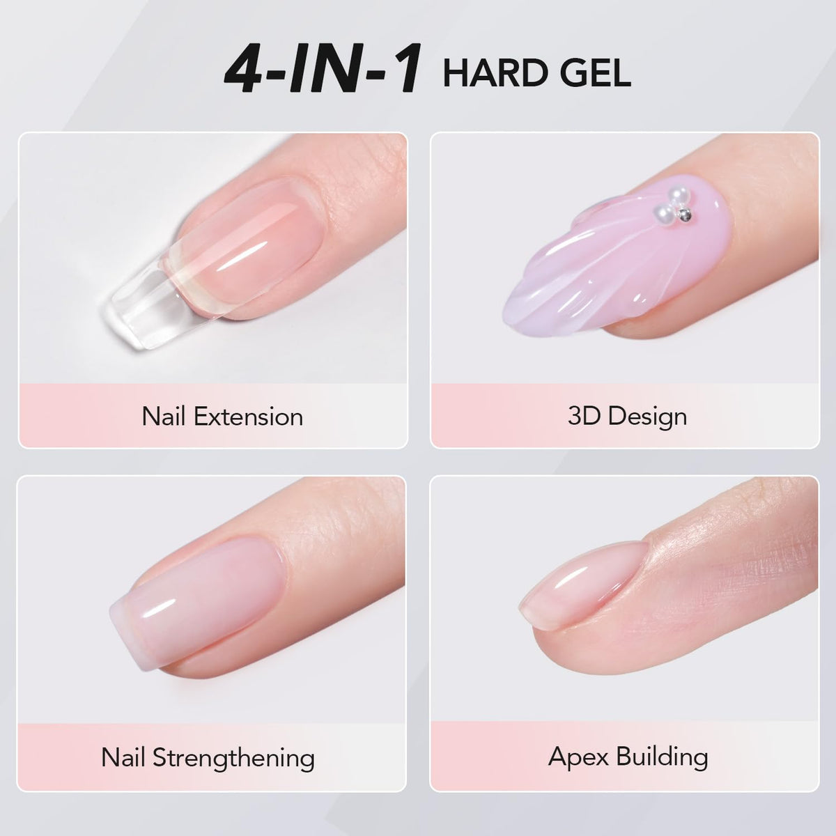 GAOY cured gel nail with tacky layer being wiped clean for a smooth finish