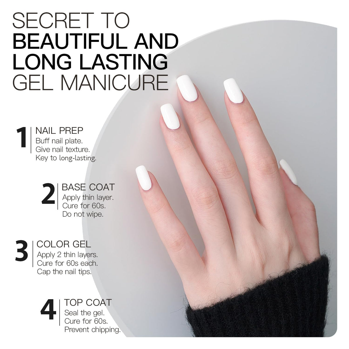 GAOY polish curing under LED lamp to secure durable glossy finish