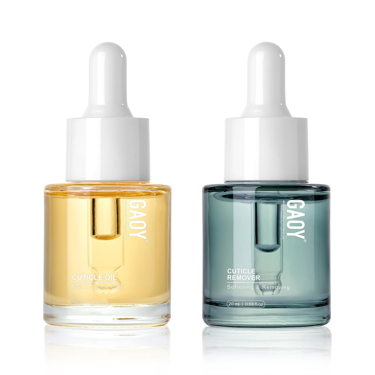 GAOY front packaging showing both 20ml bottles and brand clarity benefit