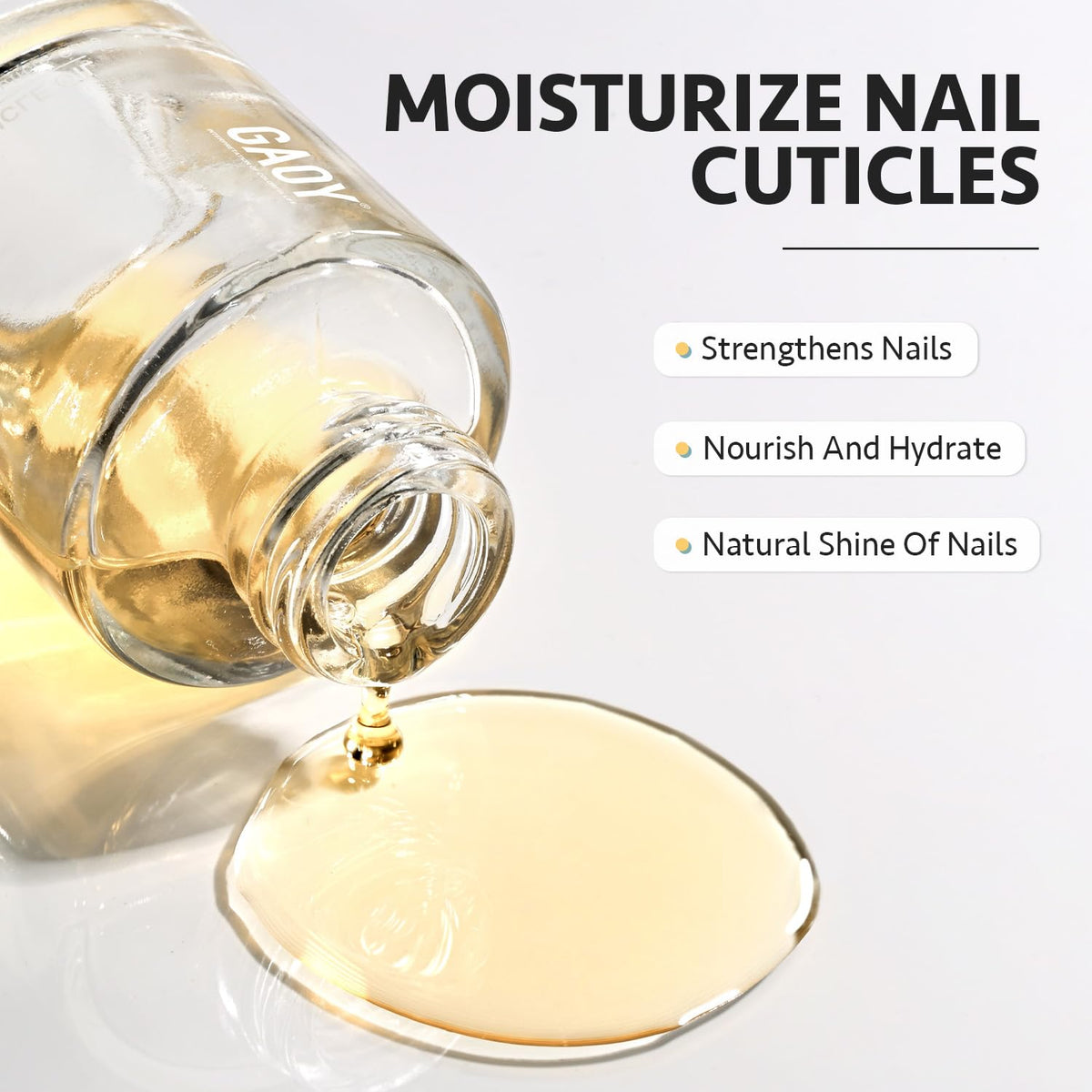 GAOY cuticle remover gel texture in tube showing gentle softening benefit