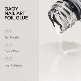 GAOY being applied to nail demonstrating easy at-home transfer