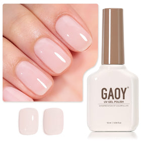 GAOY front bottle showing milky pink shade and glossy finish benefit