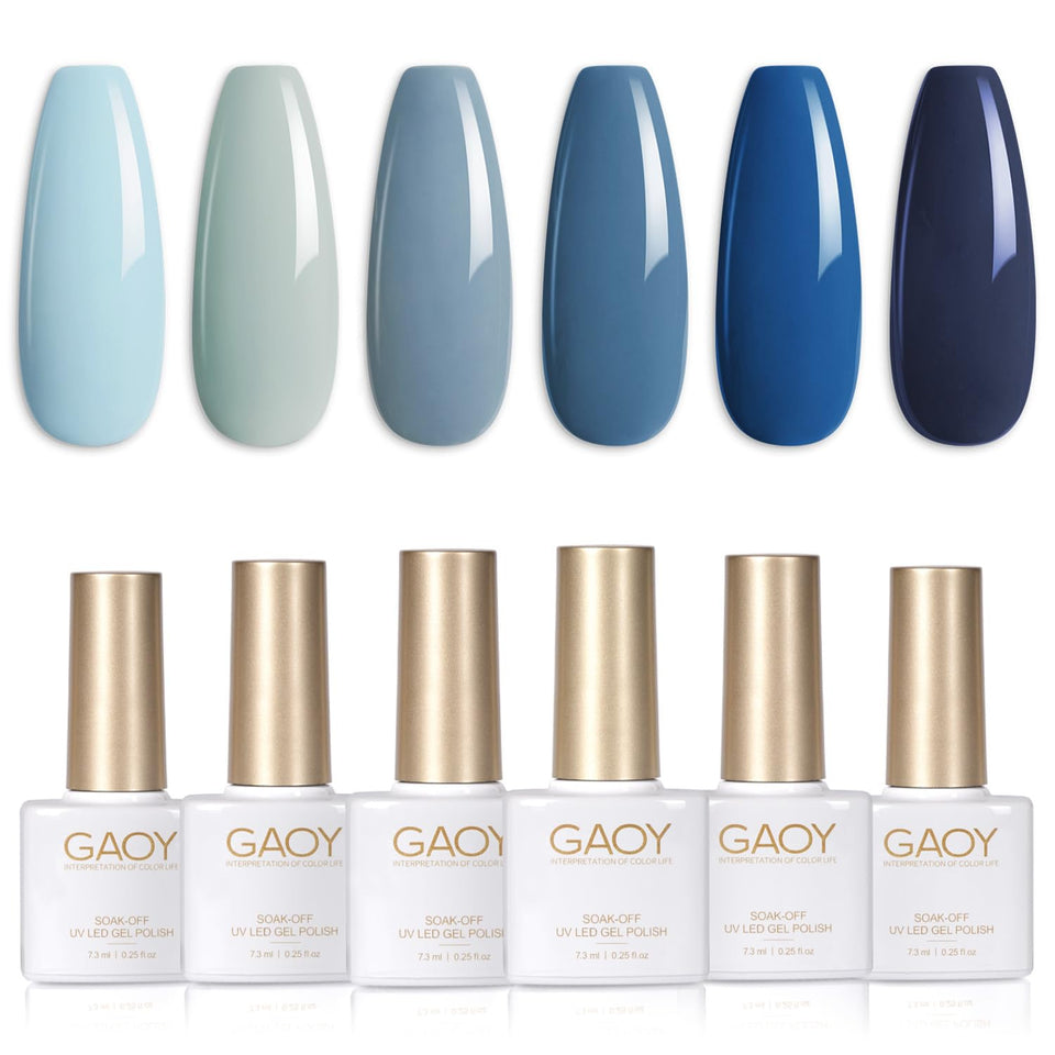 GAOY front packaging showing six complementary shades and compact kit benefit