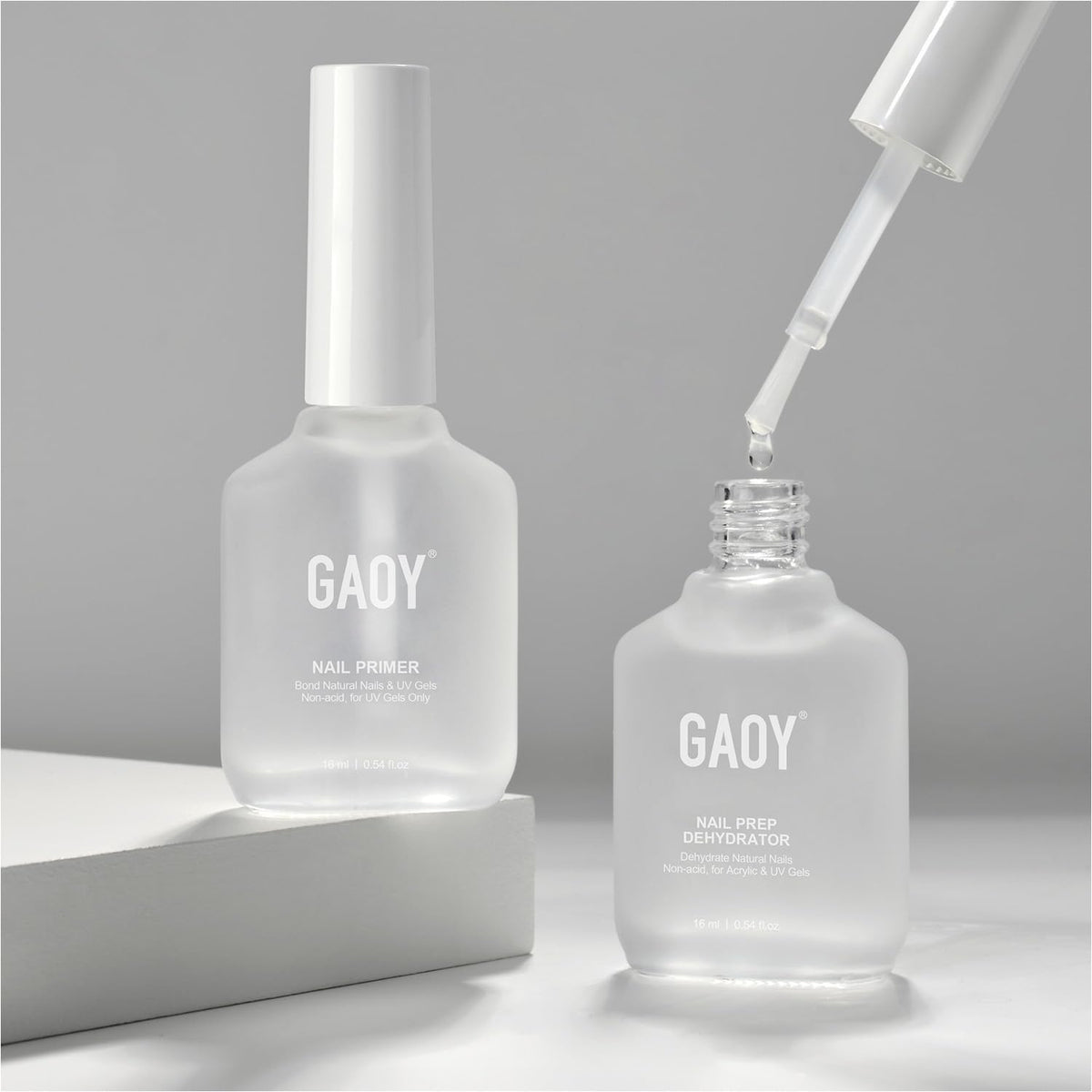 GAOY front packaging bottle set showing two 16ml bottles for reliable prep
