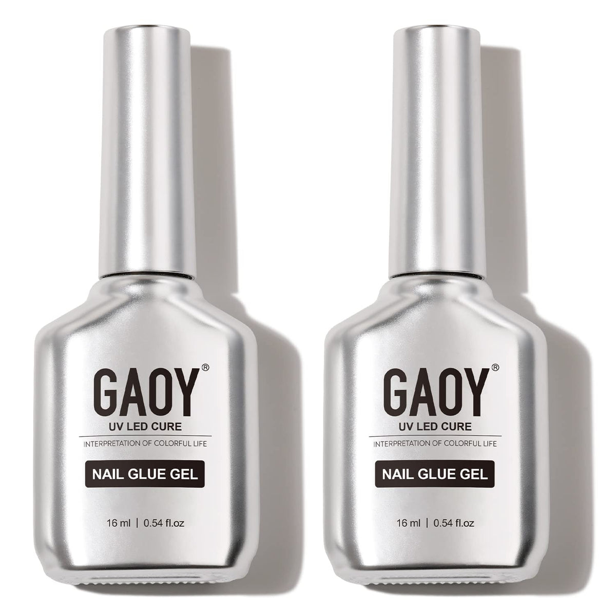 GAOY front packaging showing two clear gel bottles and benefits