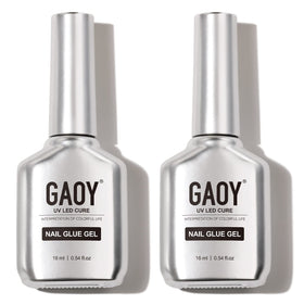 GAOY front packaging showing two clear gel bottles and benefits