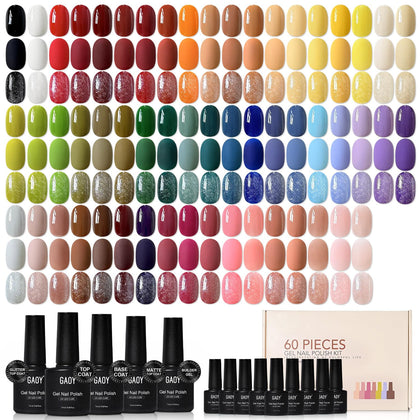GAOY front packaging showing 60-piece kit and color variety for easy choice