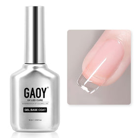 GAOY front packaging showing clear base coat and label benefit