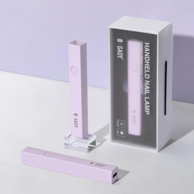 GAOY handheld UV light front view showing compact design and quick curing benefit
