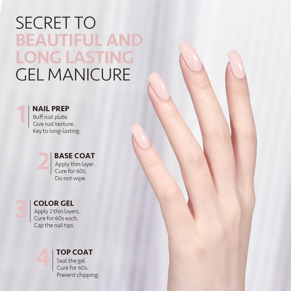 GAOY gel polish applied on nails in lifestyle shot for wearable look