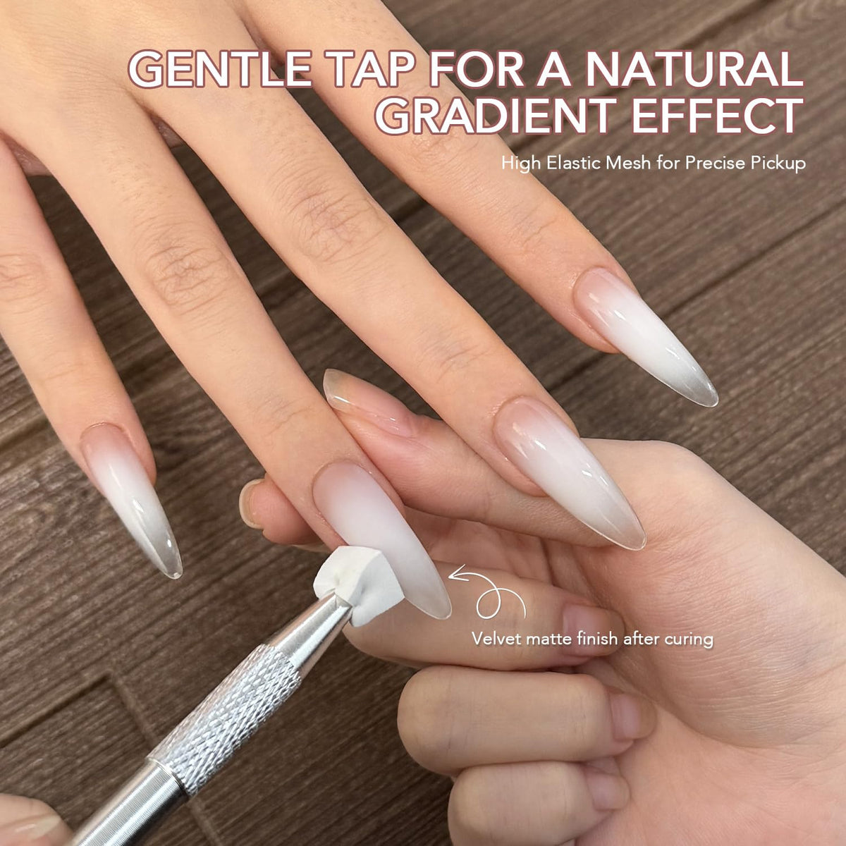 GAOY gel texture close-up displaying creamy, highly pigmented formula for smooth blends