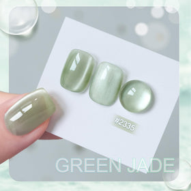 GAOY close-up of gel texture and glitter particles, highlighting smooth application benefit