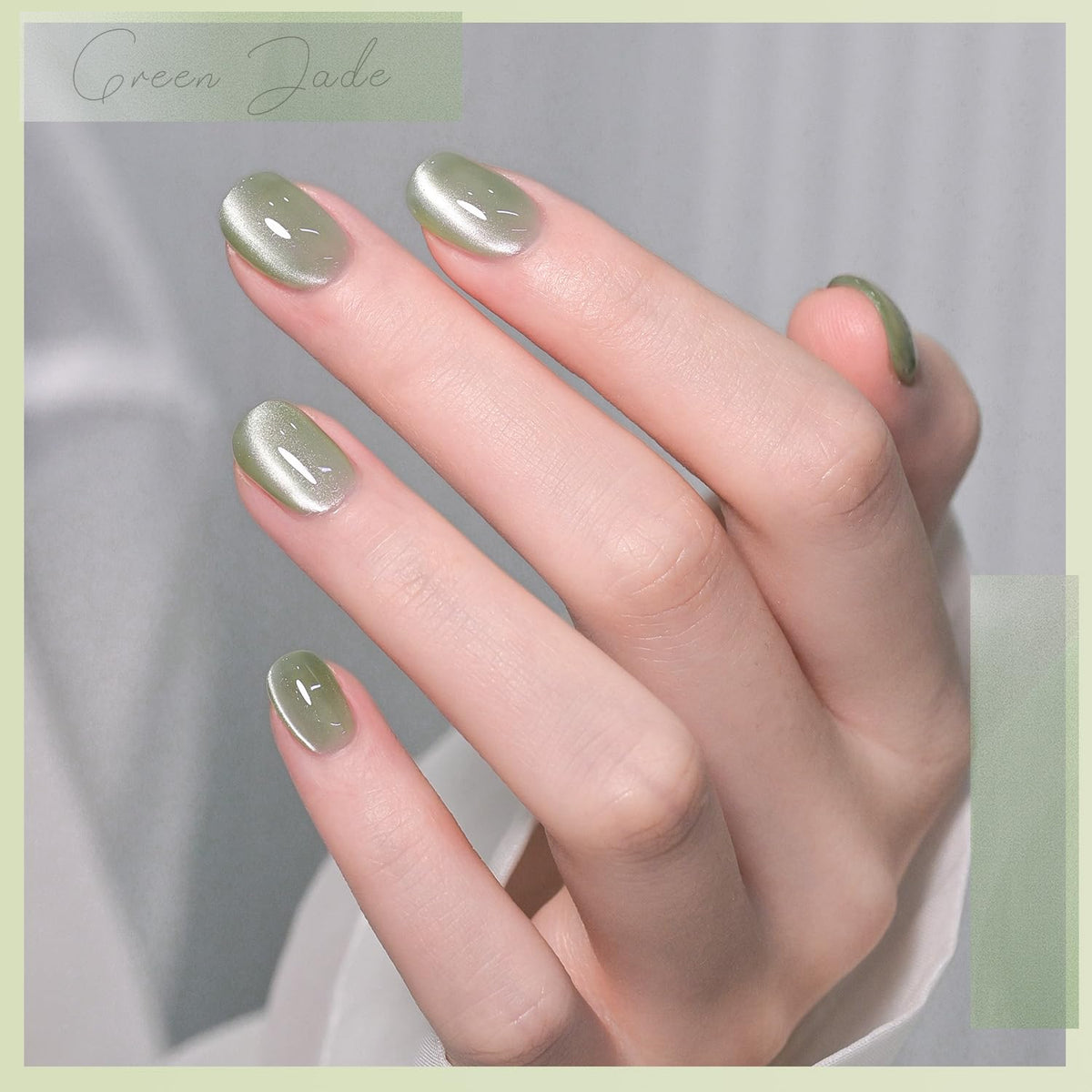 GAOY magnet held over wet nail showing cat-eye formation, demonstrates pattern control benefit