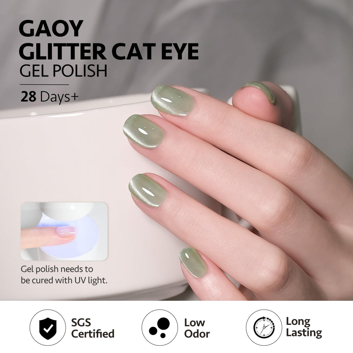 GAOY bottle next to ruler showing 16ml scale, clarifies quantity and travel-friendly benefit