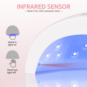 GAOY infrared sensor activating as hand enters for hands-free operation benefit