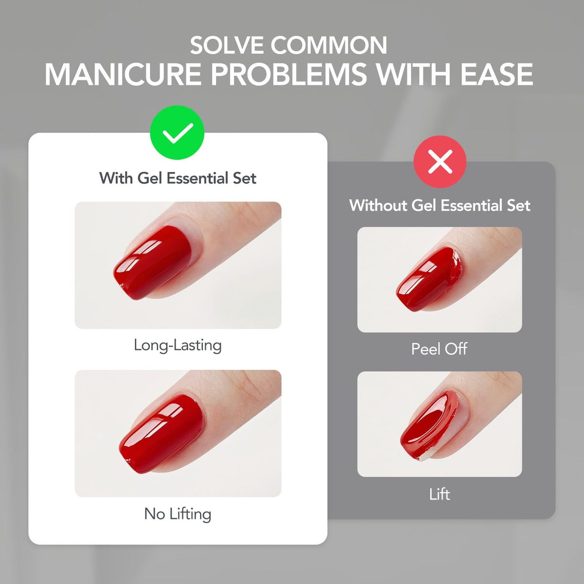 GAOY product in use during nail dehydration step for improved adhesion