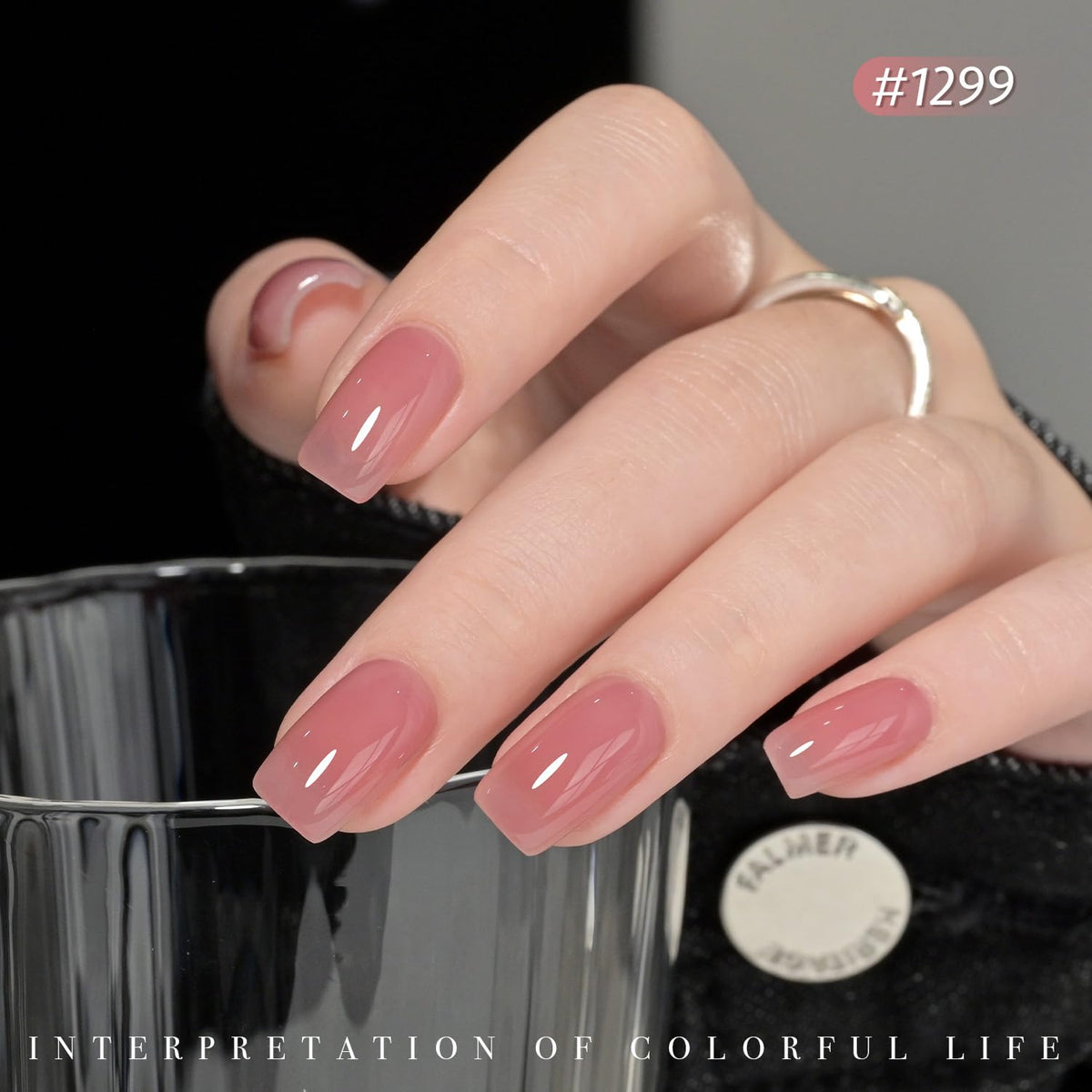 GAOY in-use salon manicure with technician curing nails under UV light for long-lasting finish
