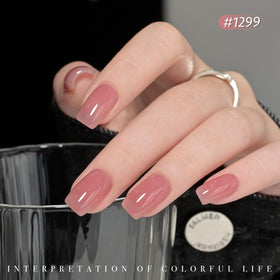 GAOY in-use salon manicure with technician curing nails under UV light for long-lasting finish