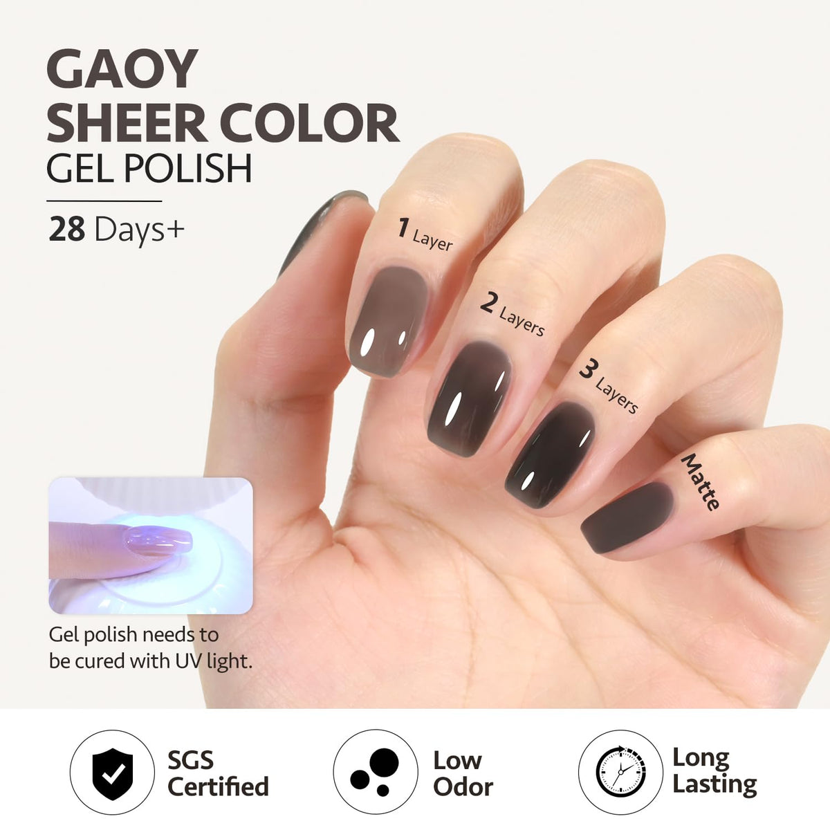 GAOY label close-up showing ingredients and volume for informed purchases