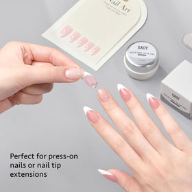 GAOY used in a home manicure scene highlighting clean application and salon-quality results