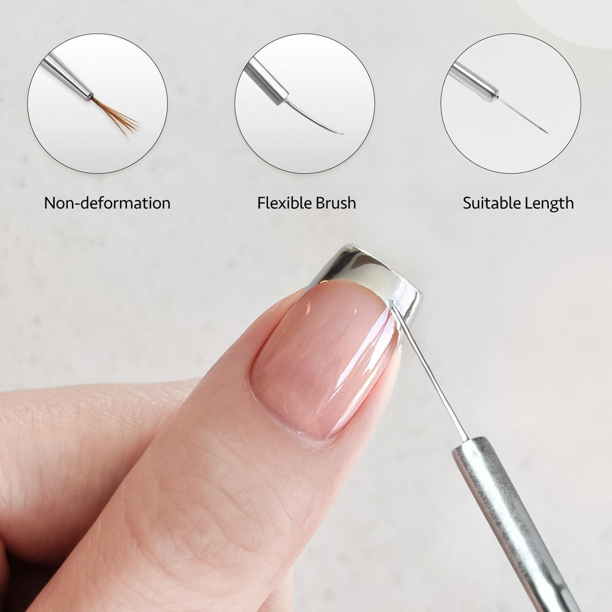 GAOY used in a home manicure scene showing DIY convenience and result
