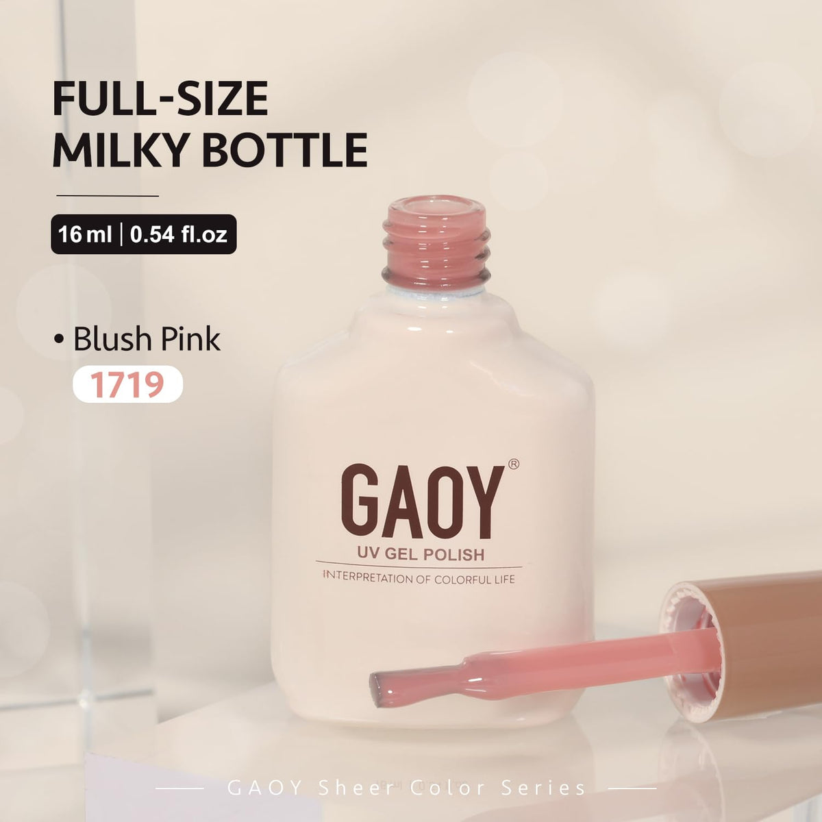GAOY flatlay with nail tools and swatches showing creativity and salon-ready results