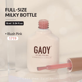 GAOY flatlay with nail tools and swatches showing creativity and salon-ready results