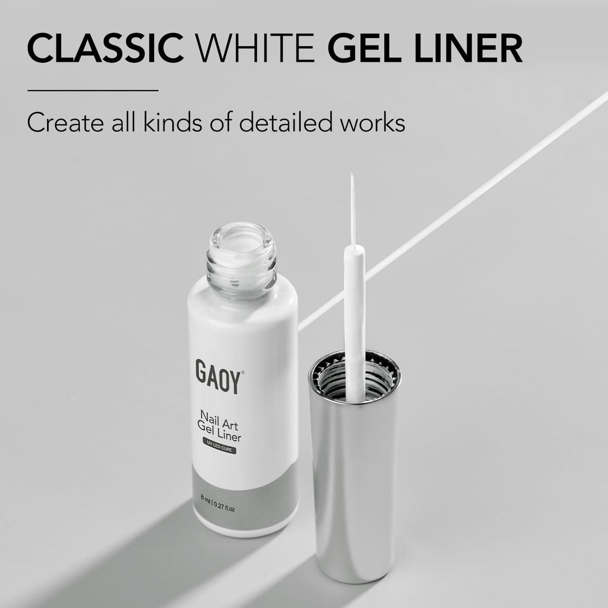 GAOY finished French manicure lifestyle image showing salon-style at-home results