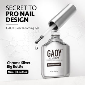 GAOY on a hand model in daylight demonstrating natural-looking marble nail results