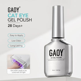 GAOY manicured hands outdoors showcasing cat-eye effect, stylish everyday wear