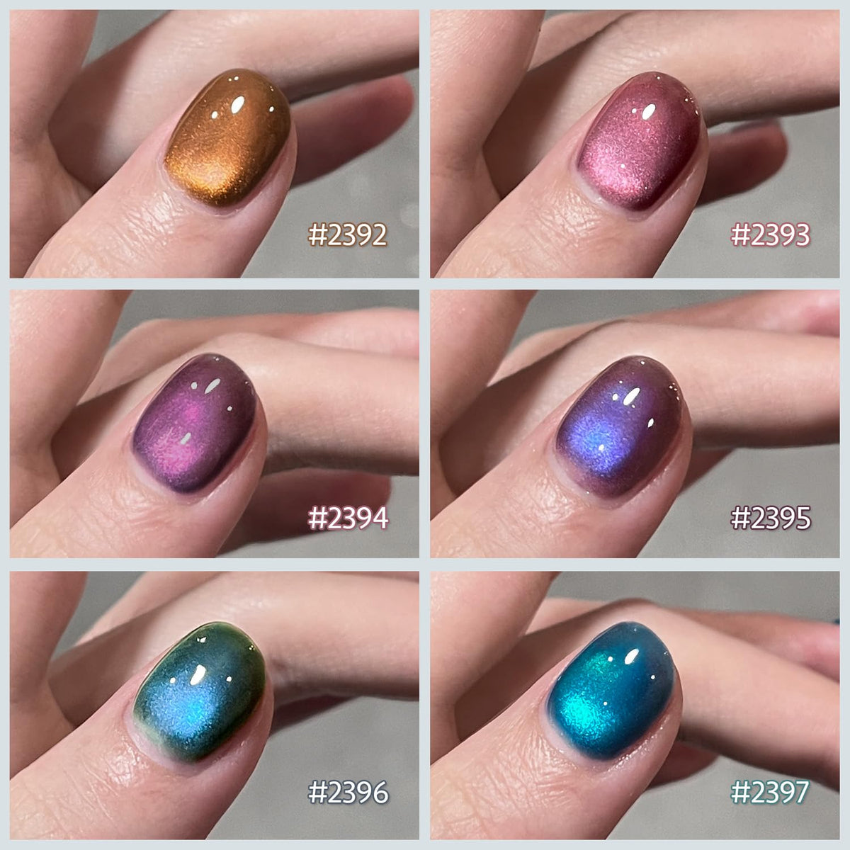 GAOY manicure lifestyle setting finished nails showcasing salon-quality holographic results