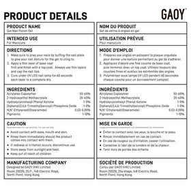 GAOY manicure setup with lamp and tools demonstrating home use