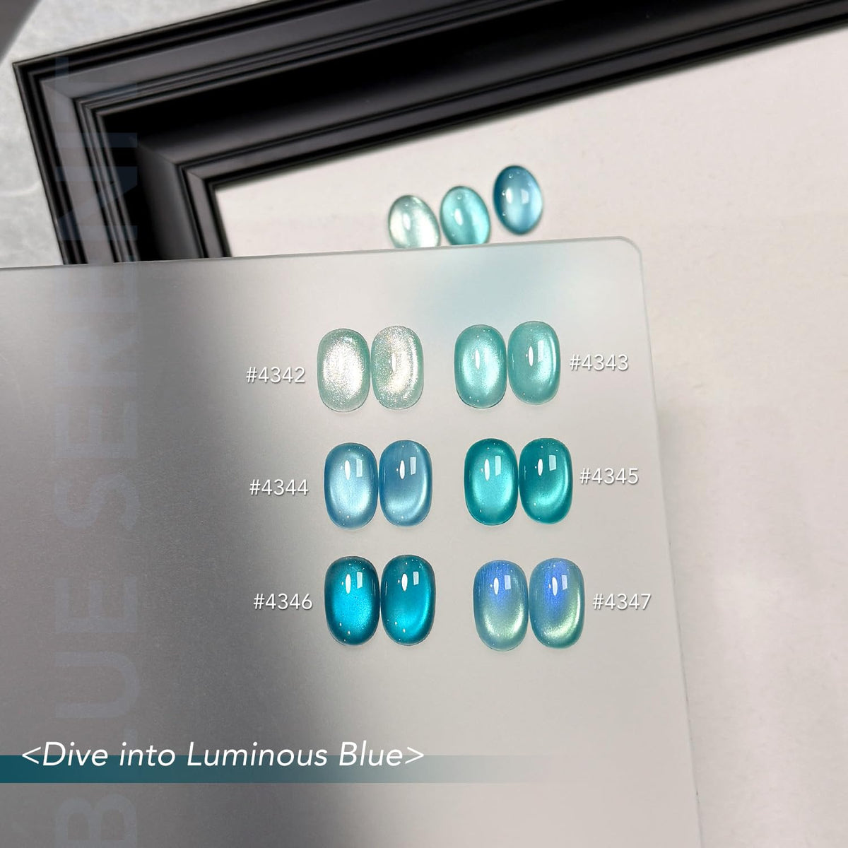 GAOY finished manicure in lifestyle setting showing durable glossy holographic benefit