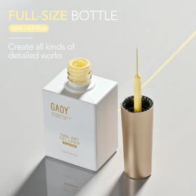 GAOY staged nail art station illustrating product use and creative results