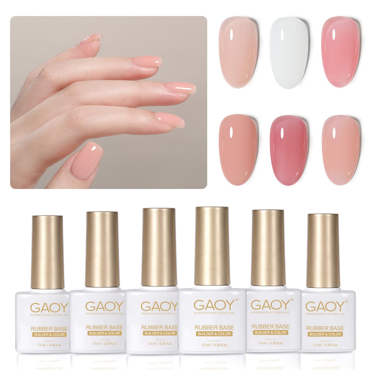 GAOY set on vanity with tools showing convenient at-home gel manicure setup
