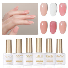 GAOY set on vanity with tools showing convenient at-home gel manicure setup