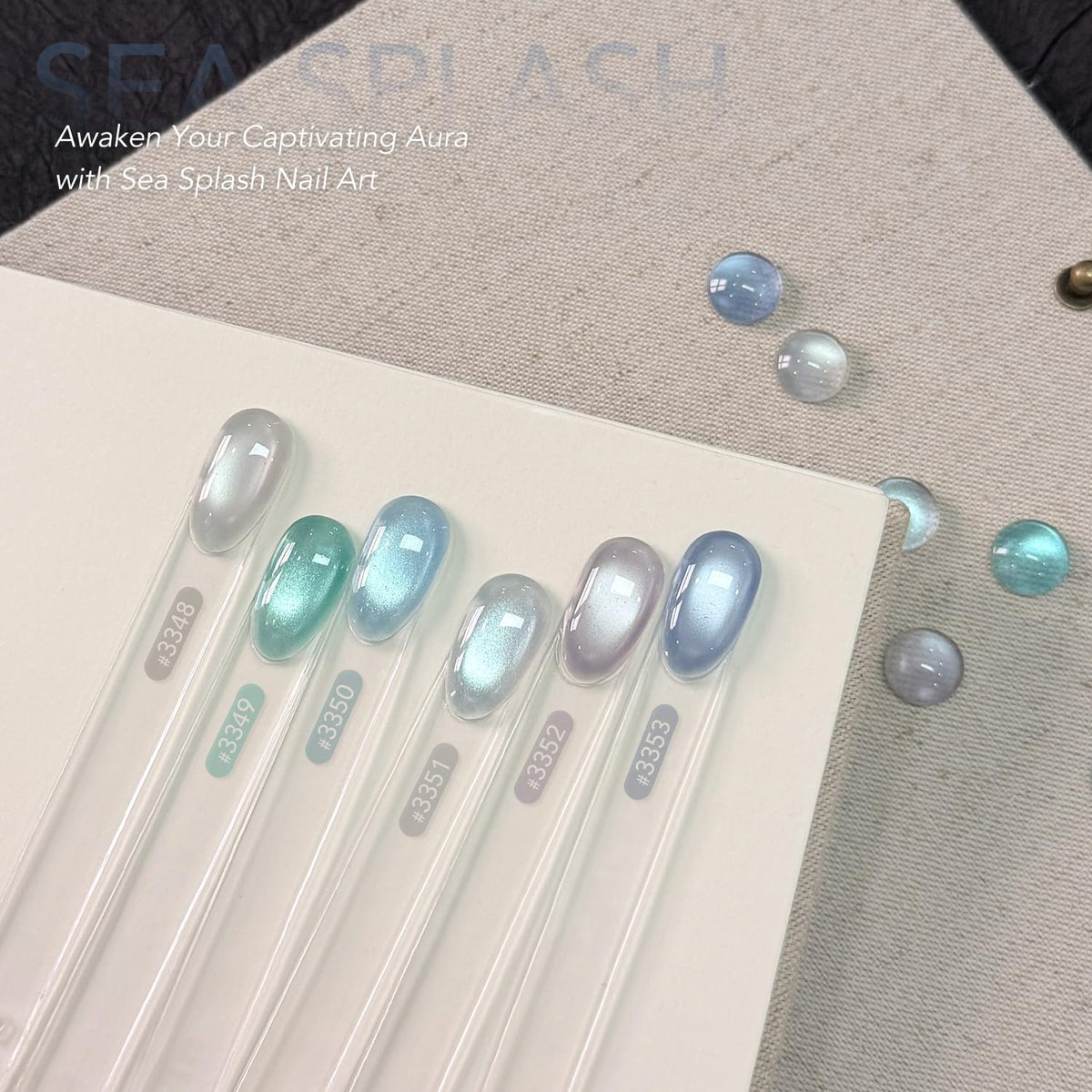 GAOY magnet held above nail demonstrating cat eye formation for precise light-line control