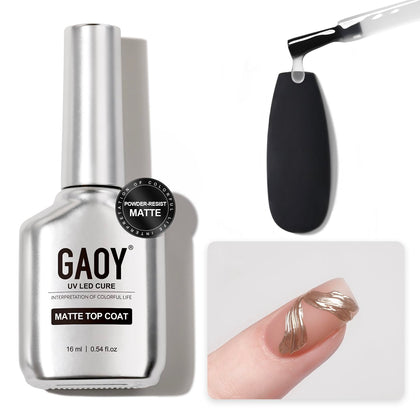 GAOY bottle front view showing label and matte finish protection
