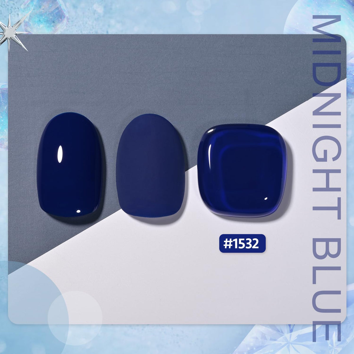 GAOY brush stroke of Midnight Blue showing smooth application and rich pigment