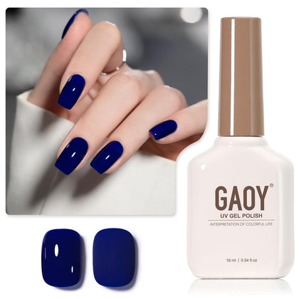 GAOY front bottle view showing Midnight Blue label and large 16ml volume benefit