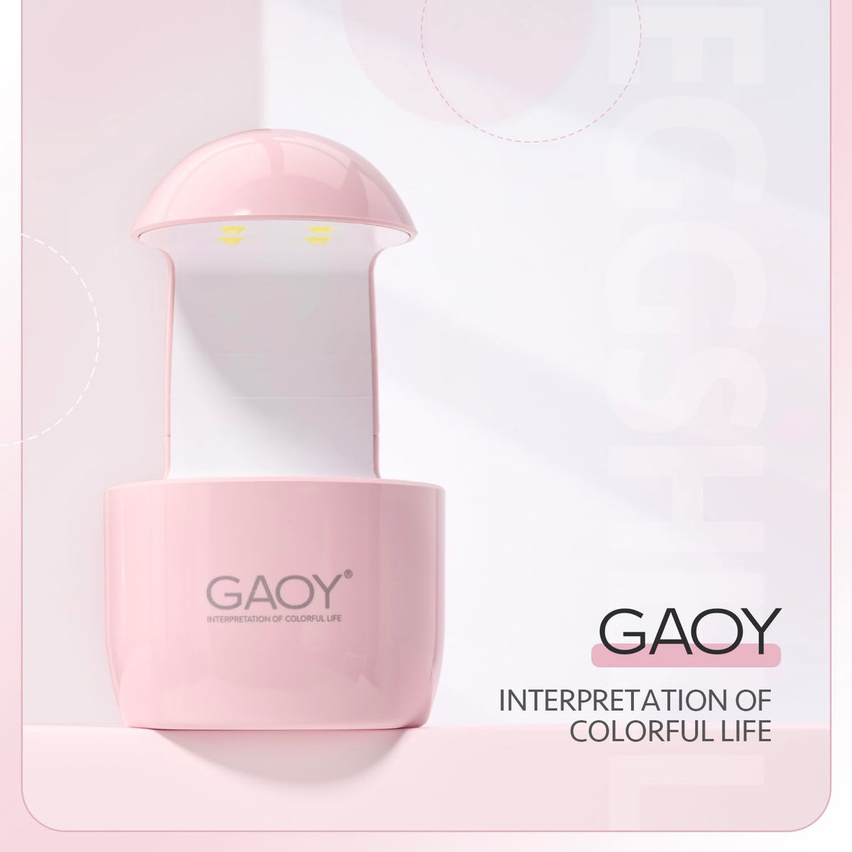 GAOY mini USB power connection showing compatibility with chargers for on-the-go use