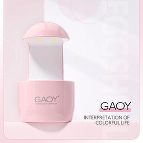 GAOY mini USB power connection showing compatibility with chargers for on-the-go use