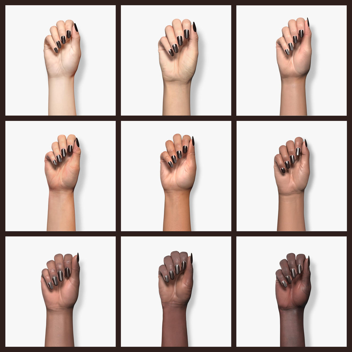 GAOY on nails gradient application illustrating layered depth and styling options